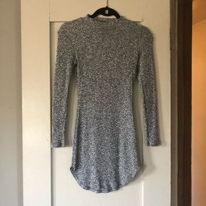 Naked Wardrobe Long-Sleeve Mini Dress